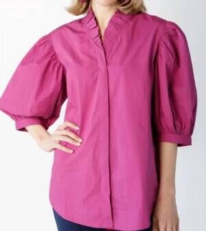 NEW HOLLY SHAE DESIGN laura top in boysenberry